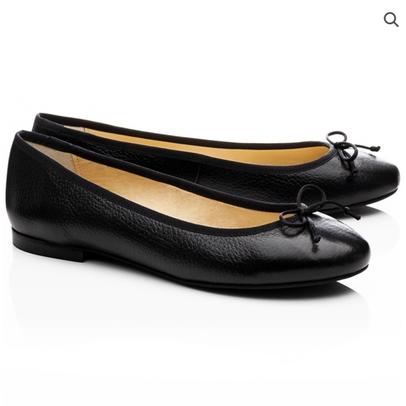 FRENCH SOLE Lola Black Leather Round Toe Ballet Flats - EUR 42 - Picture 3 of 15